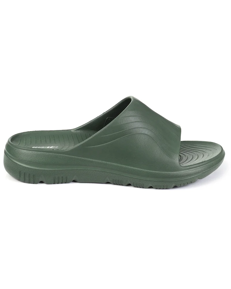 بيواكوف Men's Olive Green EVA Comfy Sliders